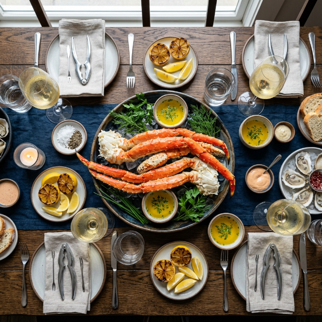 Premium King Crab | Wild-Caught Deep Sea Seafood | Sweet & Meaty