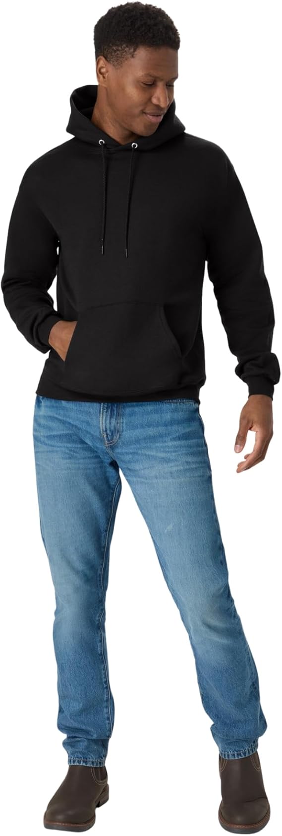Hanes Men's EcoSmart Hoodie, Midweight Fleece, Pullover Hooded Sweatshirt
